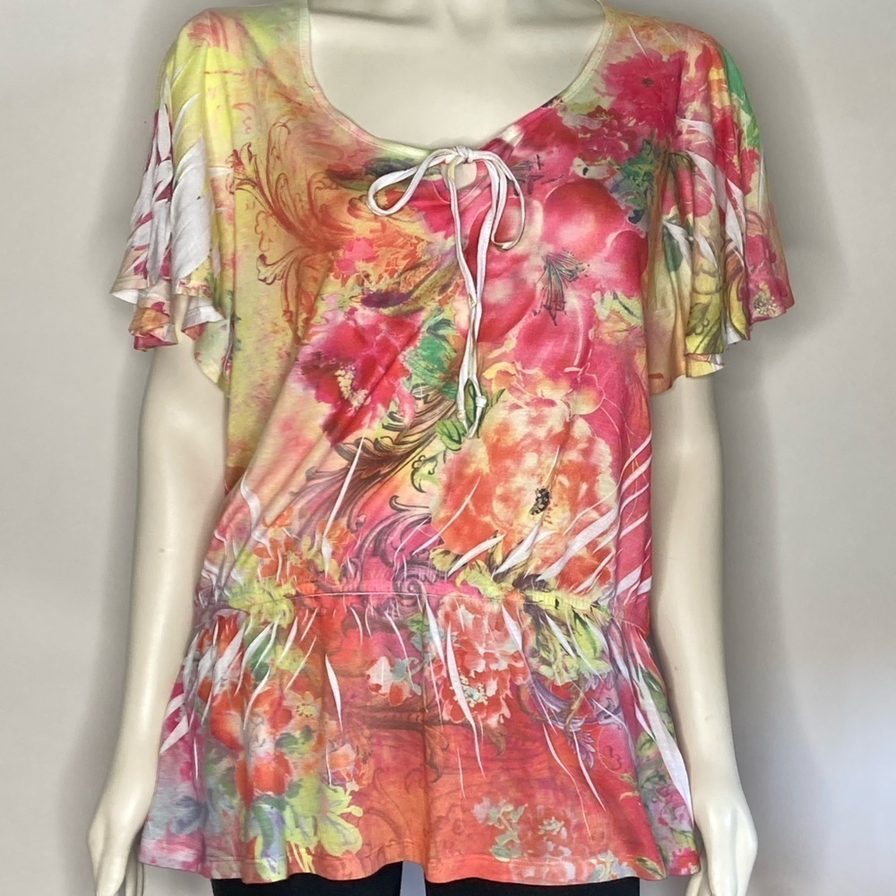 Only 9 Floral Shirt Sz XL
